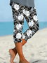 Women's Floral Spring Print Casual Leggings