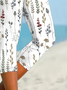 Women's Floral Spring Print Casual Leggings