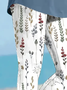 Women's Floral Spring Print Casual Leggings