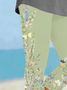 Women's Floral Spring Print Casual Leggings