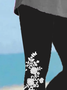 Women's Floral Spring Print Casual Leggings