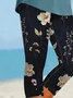 Women's Floral Spring Print Casual Leggings