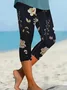 Women's Floral Spring Print Casual Leggings