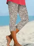 Women's Abstract Spring Print Casual Leggings