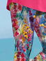 Women's Floral Spring Print Casual Leggings