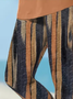 Women's Striped Spring Print Casual Leggings