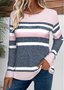 Jersey Casual Crew Neck Loose T-Shirt