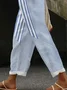 Women's Striped Print Spring Casual Pants