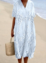 Floral Casual Dress With No