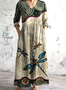 Animal Casual Dress With No