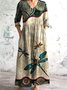 Animal Casual Dress With No