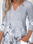 Jersey Casual V Neck Blouse