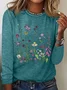 Realaxed Wildflowers Casual Long Sleeve Shirt