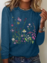 Realaxed Wildflowers Casual Long Sleeve Shirt