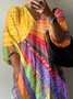 Women's Spring Hippie Print Casual Dress