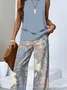 Regular Fit Casual Two-Piece Set With No