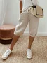Women's  H-Line Straight Pants Daily Going Out Pants White Casual Printing Plain Summer Pants