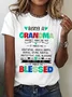 Being A Grandma Doesn't Make Me Old It Makes Me Blessed Cotton T-Shirt