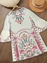 Floral Vacation Dress With No