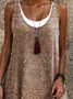 Casual Cotton Dress With No