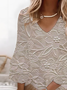 Women's Half Sleeve Summer Apricot Floral Printing V Neck Daily Going Out Casual Midi H-Line Classic Dress