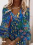 Vacation Ethnic Dress With No