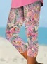 Casual Paisley Cotton Regular Fit Leggings