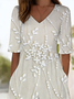 Women's H-Line V Neck Daily Going Out Casual Printing Floral Summer Ankle Pants Jumpsuit Romper