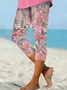 Casual Paisley Cotton Regular Fit Leggings