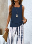 Casual Regular Fit Crew Neck Two-Piece Set