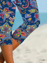Women's Floral Print Casual Leggings