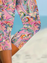 Women's Paisley Print Casual Leggings