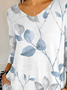 Women's Floral Print Casual T-Shirt