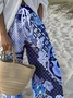 Loose Gradient Pattern Simple Pants