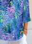 Women's Floral Print Casual T-Shirt