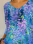 Women's Floral Print Casual T-Shirt