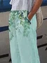 Women's Floral Print Casual Pants