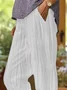 Women's Abstract Stripe Print Casual Pants