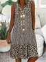Cotton Casual Dress With No