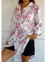 Vintage Loose Casual Long Double Pocket Shirt