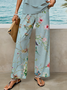 Women's Floral Print Casual Vest and Pants Two-Piece Set