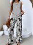 Floral Casual Two-Piece Set With No