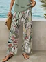 Women's Floral Print Casual Vest and Pants Two-Piece Set