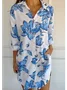 Vintage Loose Casual Long Double Pocket Shirt