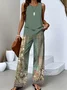 Regular Fit Casual Two-Piece Set With No
