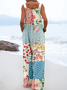 Loose Linen Blend Others Casual Jumpsuit