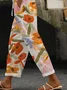 Floral Loose Casual Pants