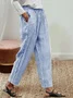 Women's Striped Print Casual Pants