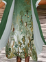 Women's Floral Spring Print Two Piece Dress