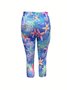 Casual Regular Fit Ocean Pattern Pants
